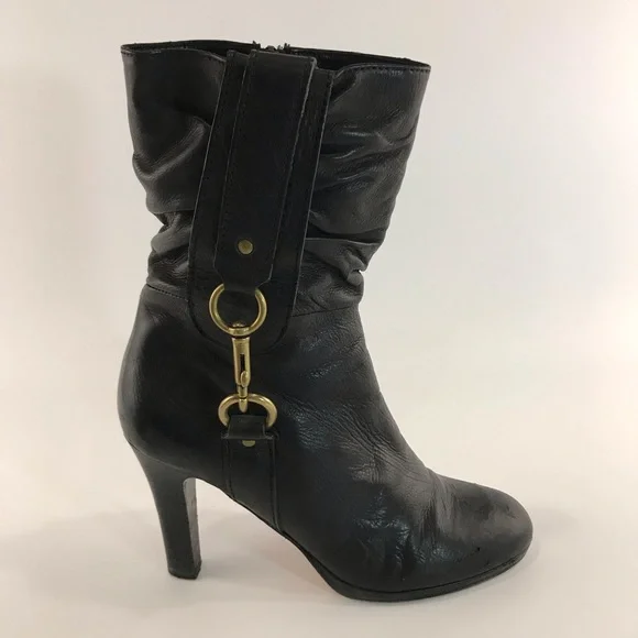 Coach torree Black Leather Boots - Picture 4 of 8